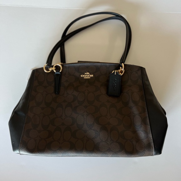 Classic NWT Coach Signature Carryall Christie Purse - classy! - Picture 2 of 8